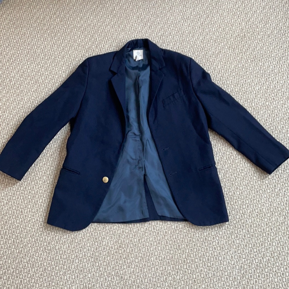 Boys navy blazer with gold buttons